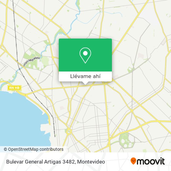 Mapa de Bulevar General Artigas 3482