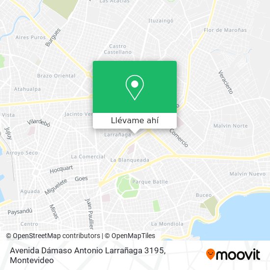 Mapa de Avenida Dámaso Antonio Larrañaga 3195