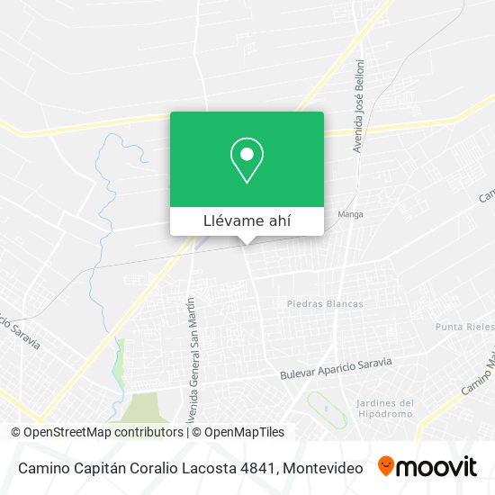 Mapa de Camino Capitán Coralio Lacosta 4841