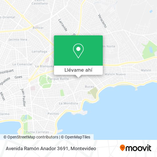 Mapa de Avenida Ramón Anador 3691