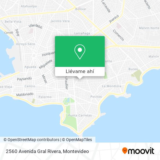 Mapa de 2560 Avenida Gral Rivera