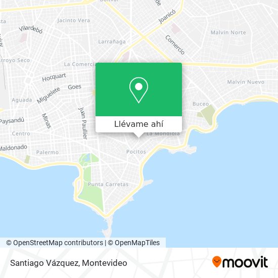 Mapa de Santiago Vázquez