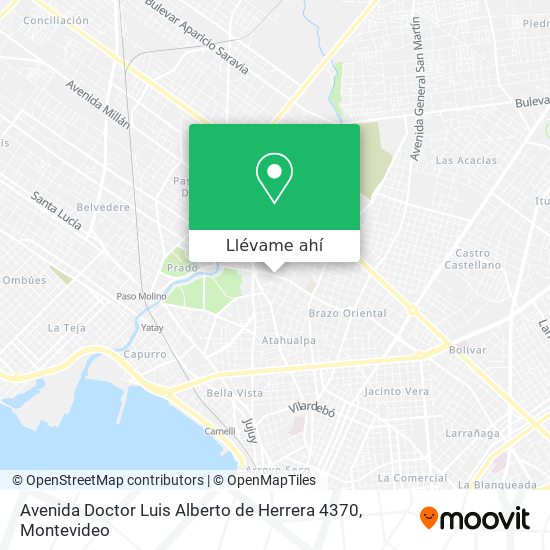 Mapa de Avenida Doctor Luis Alberto de Herrera 4370