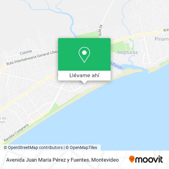 Mapa de Avenida Juan María Pérez y Fuentes