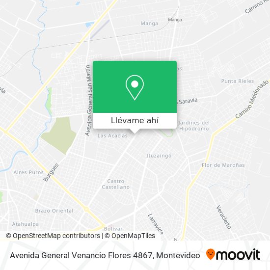 Mapa de Avenida General Venancio Flores 4867