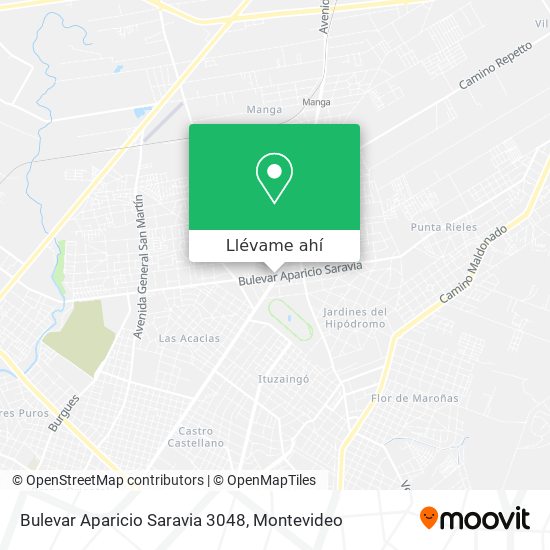Mapa de Bulevar Aparicio Saravia 3048