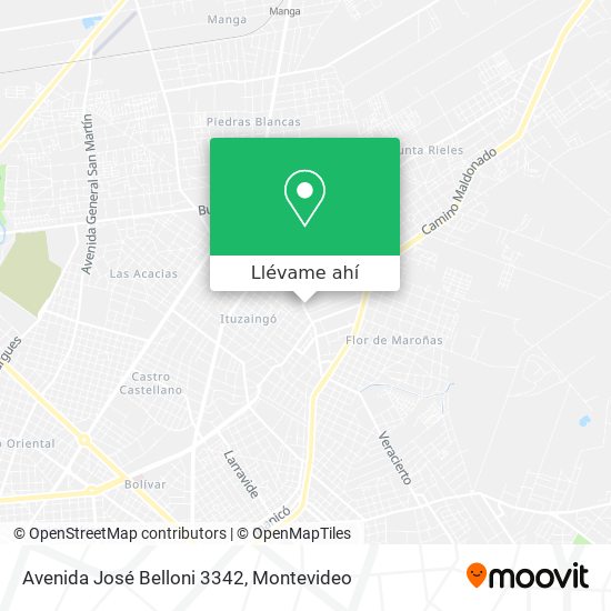 Mapa de Avenida José Belloni 3342