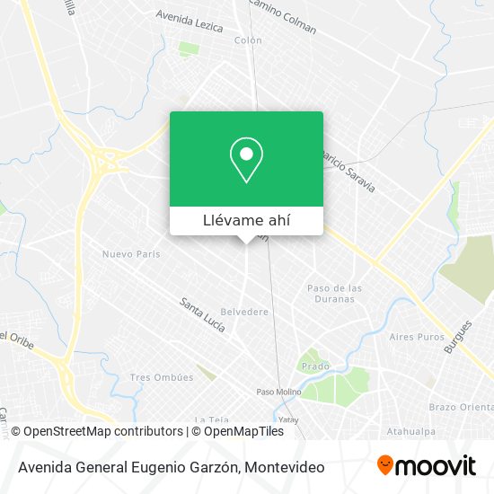 Mapa de Avenida General Eugenio Garzón