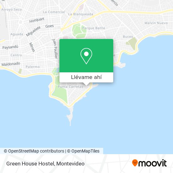 Mapa de Green House Hostel