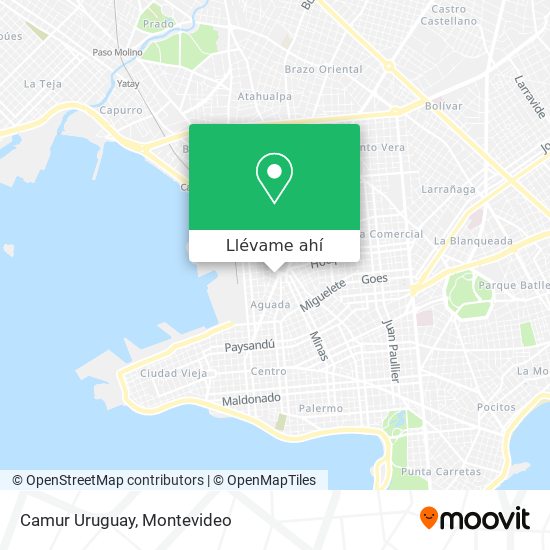 Mapa de Camur Uruguay