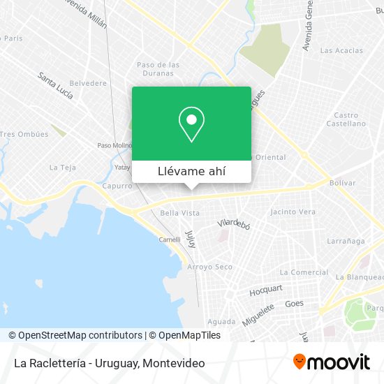 Mapa de La Raclettería - Uruguay
