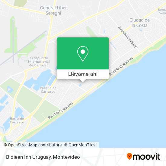Mapa de Bidieen Inn Uruguay