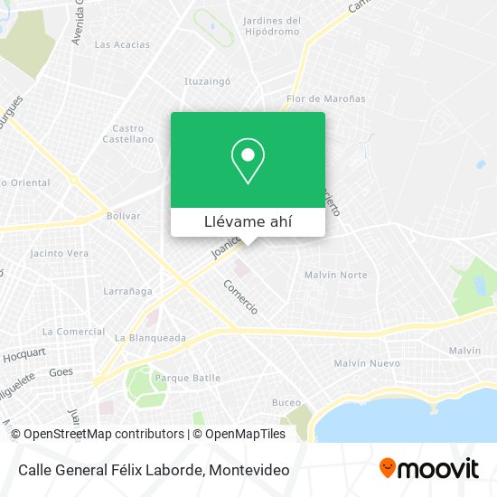 Mapa de Calle General Félix Laborde
