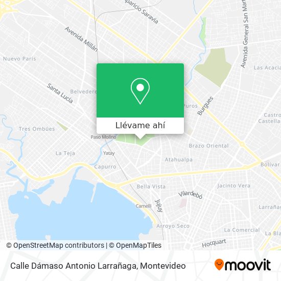 Mapa de Calle Dámaso Antonio Larrañaga