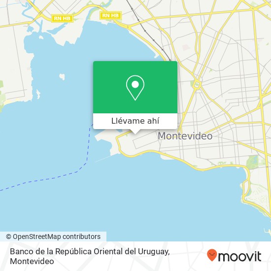Mapa de Banco de la República Oriental del Uruguay