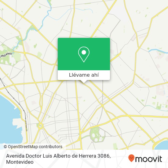 Mapa de Avenida Doctor Luis Alberto de Herrera 3086