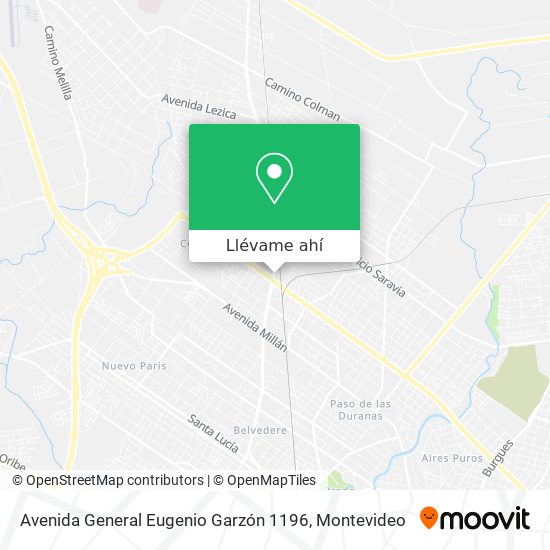 Mapa de Avenida General Eugenio Garzón 1196