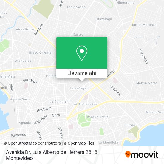 Mapa de Avenida Dr. Luis Alberto de Herrera 2818