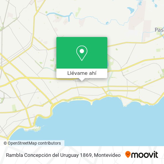 Mapa de Rambla Concepción del Uruguay 1869