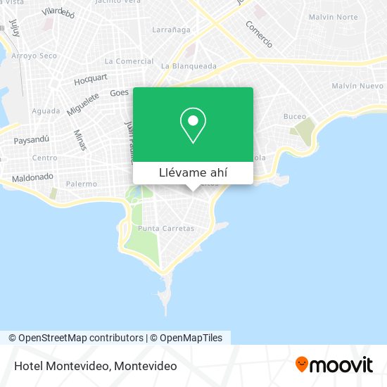 Mapa de Hotel Montevideo