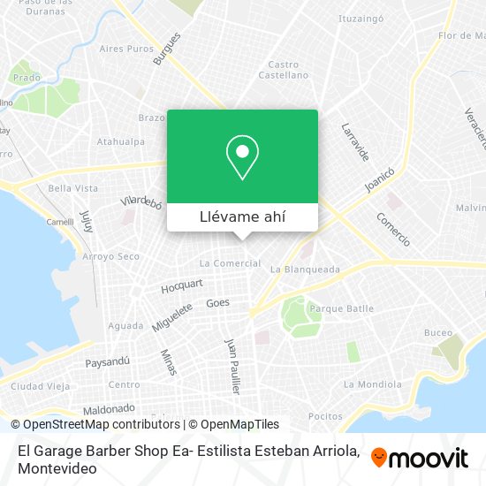 Mapa de El Garage Barber Shop Ea- Estilista Esteban Arriola