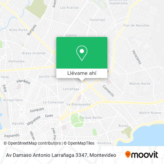 Mapa de Av Damaso Antonio Larrañaga 3347
