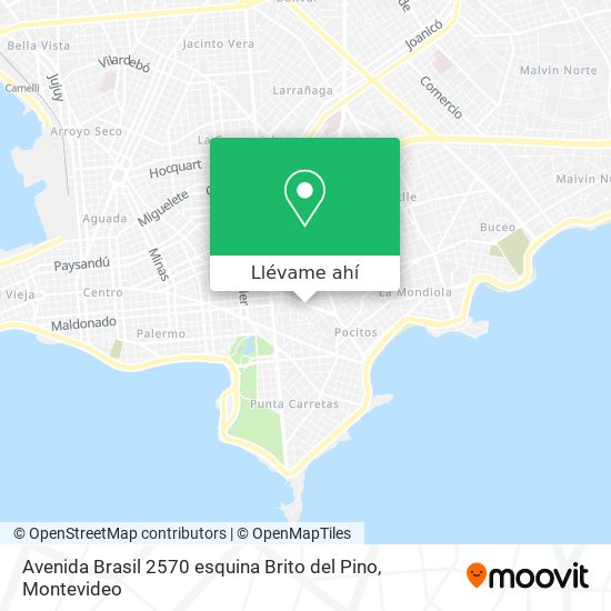 Mapa de Avenida Brasil 2570 esquina Brito del Pino