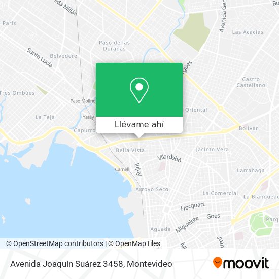 Mapa de Avenida Joaquín Suárez 3458