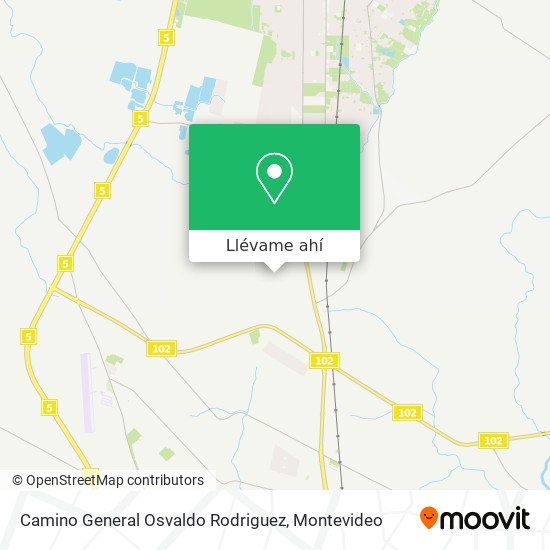 Mapa de Camino General Osvaldo Rodriguez