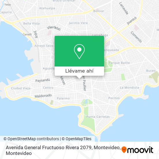 Mapa de Avenida General Fructuoso Rivera 2079, Montevideo