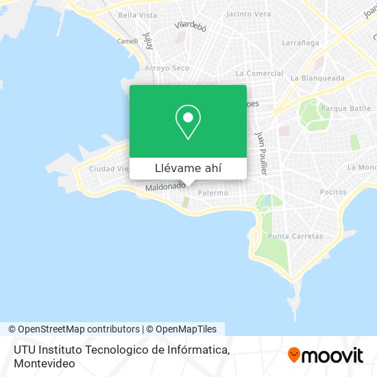 Mapa de UTU Instituto Tecnologico de Infórmatica
