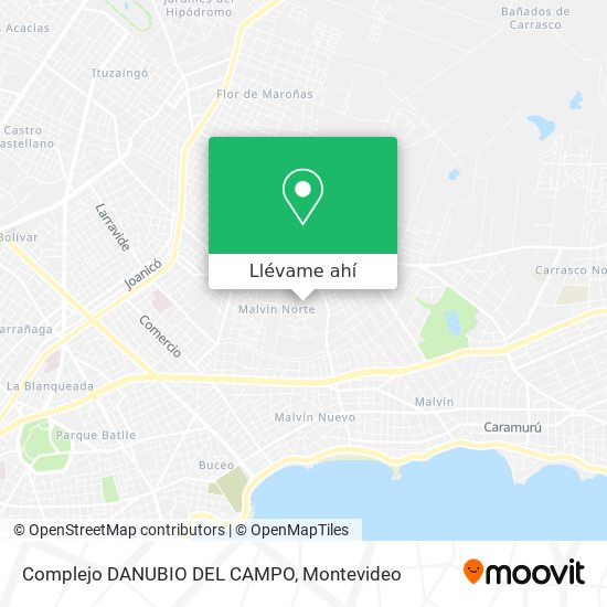 Mapa de Complejo DANUBIO DEL CAMPO