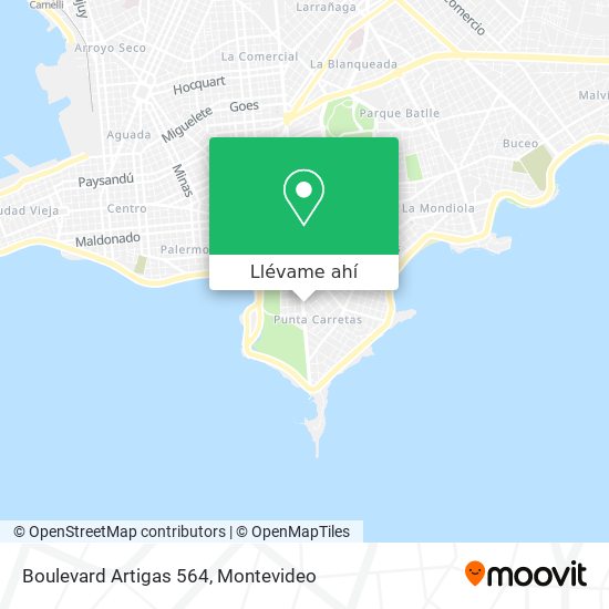 Mapa de Boulevard Artigas 564