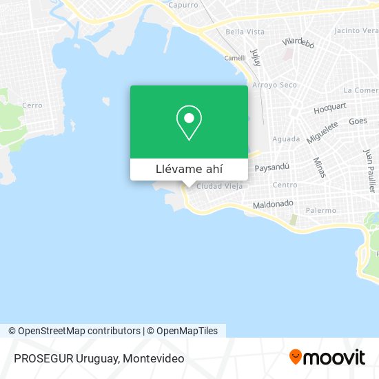 Mapa de PROSEGUR Uruguay