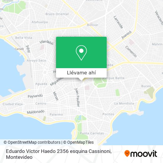 Mapa de Eduardo Víctor Haedo 2356 esquina Cassinoni