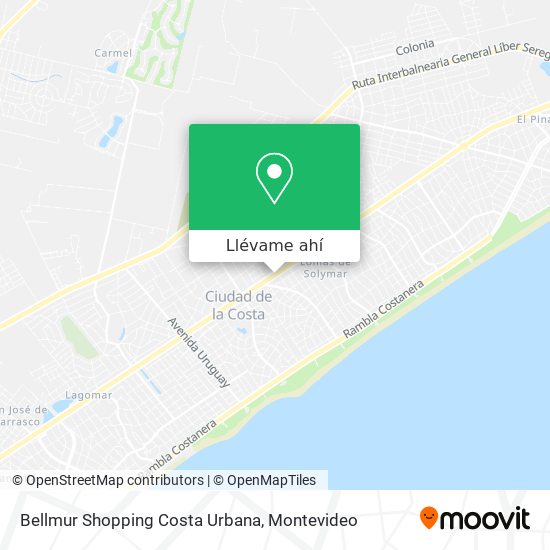 Mapa de Bellmur Shopping Costa Urbana