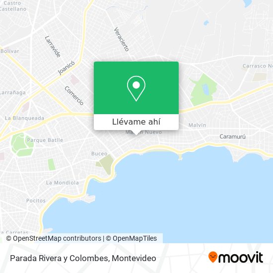 Mapa de Parada Rivera y Colombes