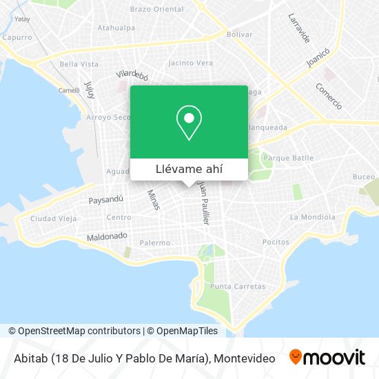 Mapa de Abitab (18 De Julio Y Pablo De María)