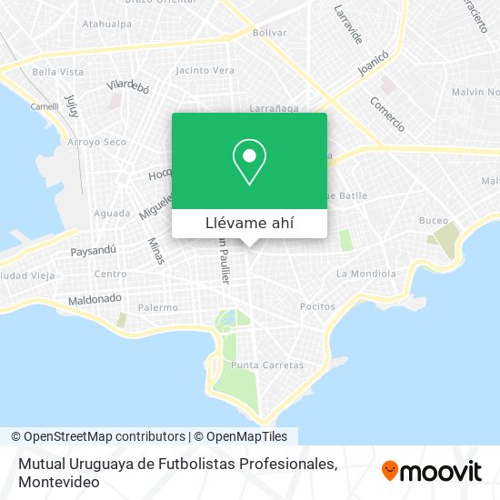 Mapa de Mutual Uruguaya de Futbolistas Profesionales