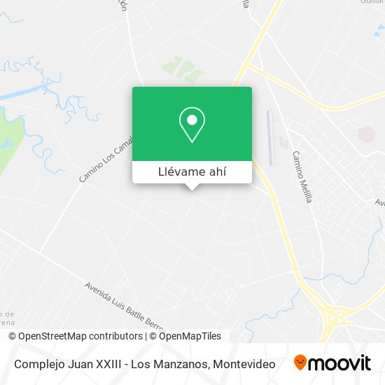 Mapa de Complejo Juan XXIII - Los Manzanos