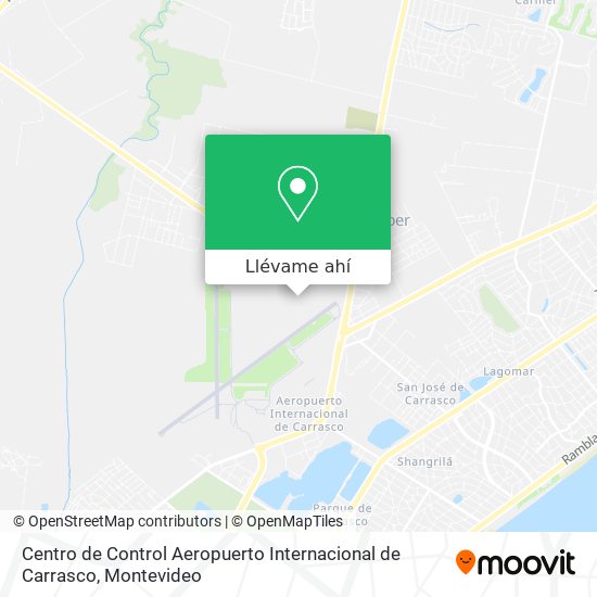 Mapa de Centro de Control Aeropuerto Internacional de Carrasco