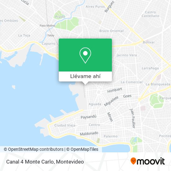 Mapa de Canal 4 Monte Carlo