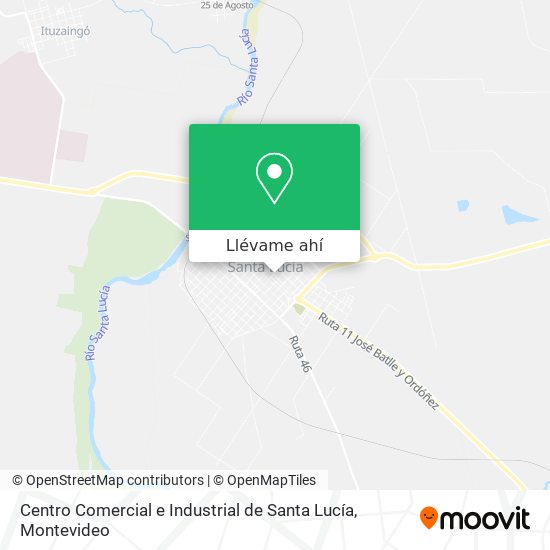 Mapa de Centro Comercial e Industrial de Santa Lucía