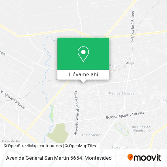 Mapa de Avenida General San Martín 5654