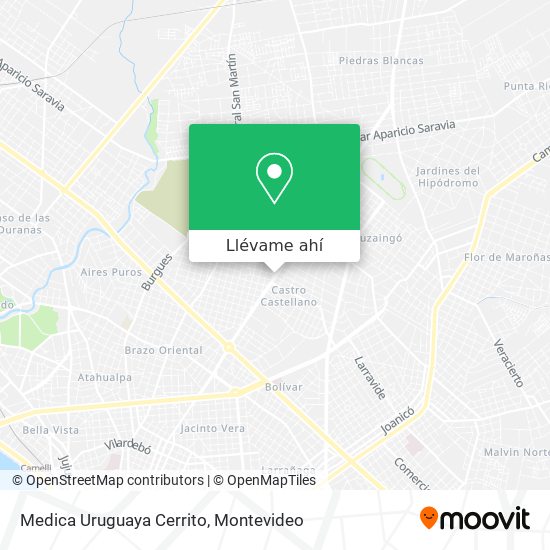 Mapa de Medica Uruguaya Cerrito