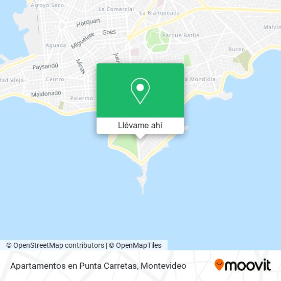 Mapa de Apartamentos en Punta Carretas