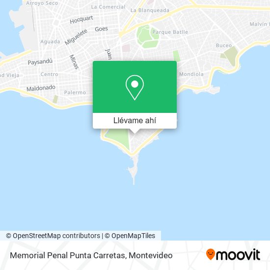 Mapa de Memorial Penal Punta Carretas