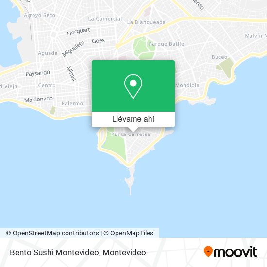 Mapa de Bento Sushi Montevideo