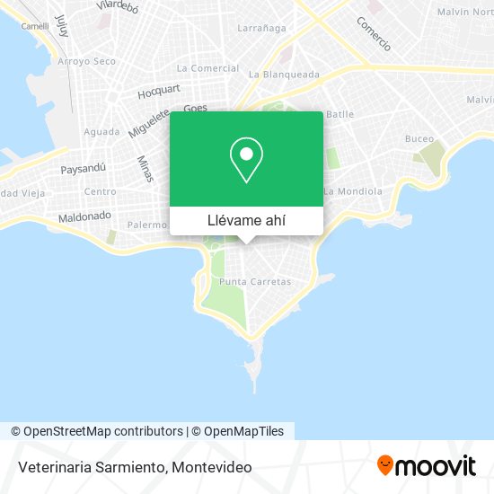 Mapa de Veterinaria Sarmiento