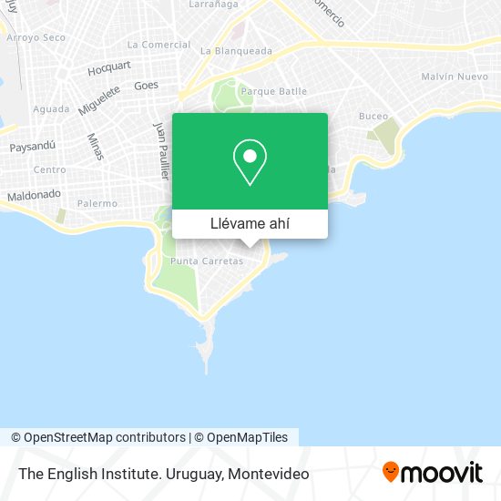 Mapa de The English Institute. Uruguay
